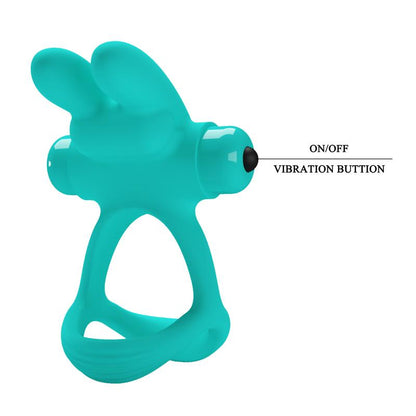 PRETTY LOVE - DANTE GREEN RABBIT VIBRATOR RING