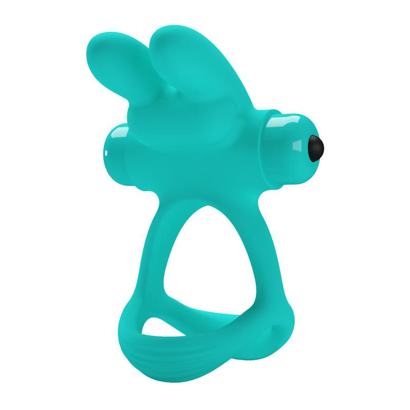 PRETTY LOVE - DANTE GREEN RABBIT VIBRATOR RING