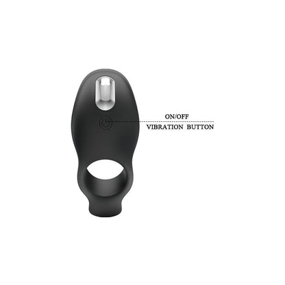 PRETTYLOVE - VIBRATING PENIS RING USB SILICONE