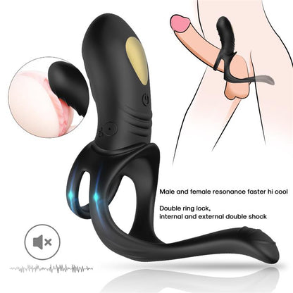 URBAN SKY - VIBRATING PENIS RING WITH PERIANAL STIMULATION
