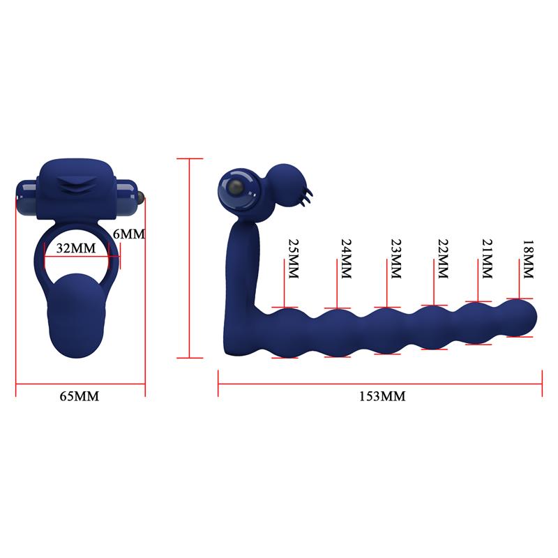 PRETTYLOVE - VIBRATING PENIS RING