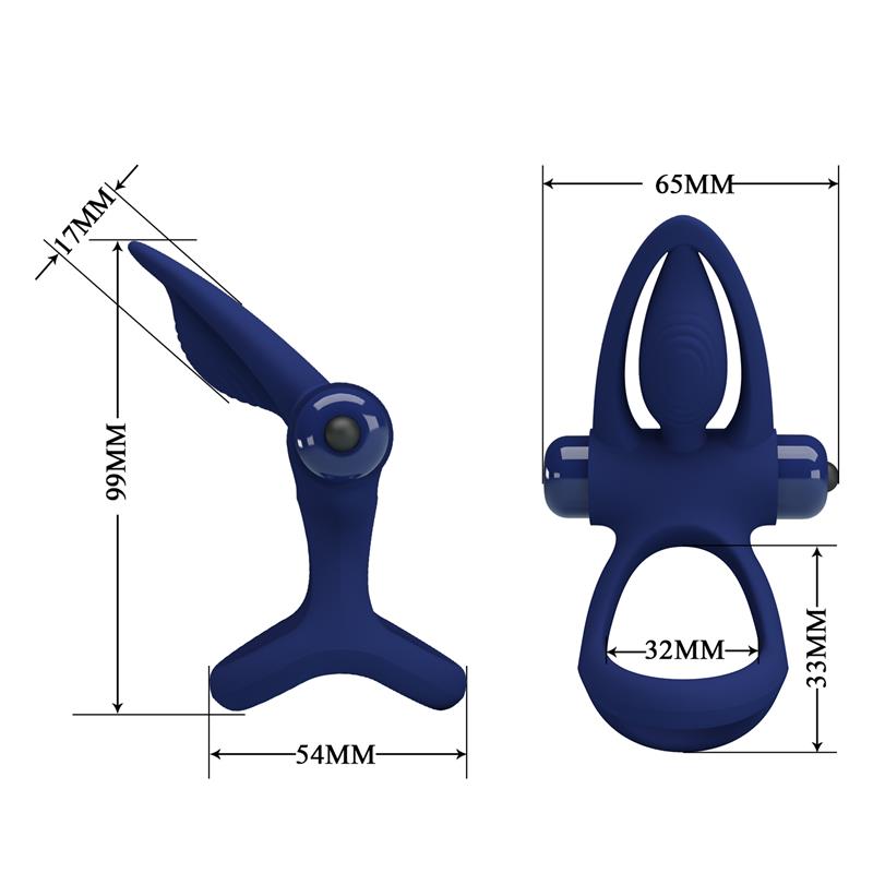 PRETTYLOVE - VIBRATING PENIS RING