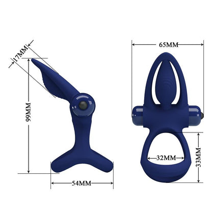 PRETTYLOVE - VIBRATING PENIS RING