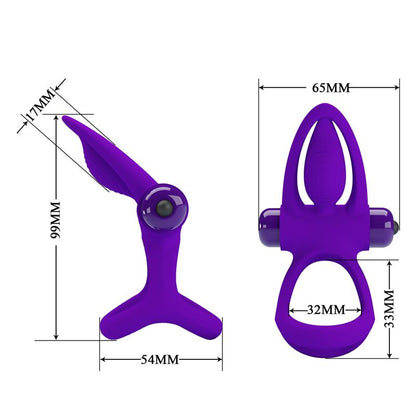 PRETTYLOVE - VIBRATING PENIS RING