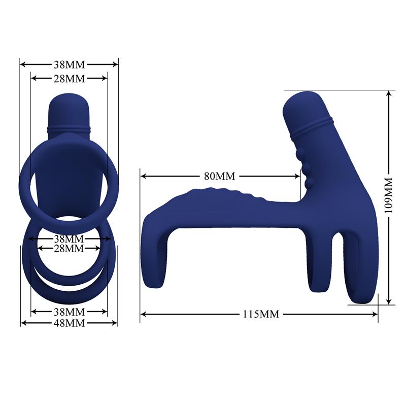 PRETTYLOVE - VIBRATING PENIS RING