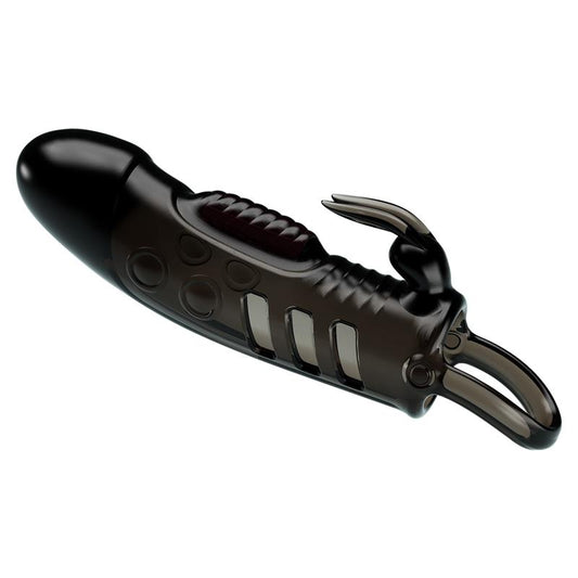 PRETTYLOVE - VIBRATING PENIS SLEEVE BLACK
