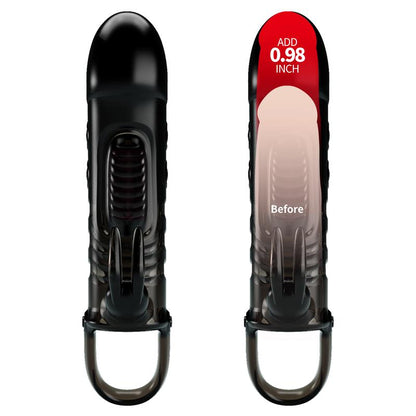 PRETTYLOVE - VIBRATING PENIS SLEEVE BLACK