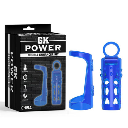 CHISA - VIBRATING PENIS SLEEVE BLUE