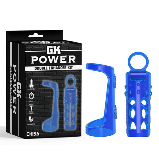 CHISA - VIBRATING PENIS SLEEVE BLUE