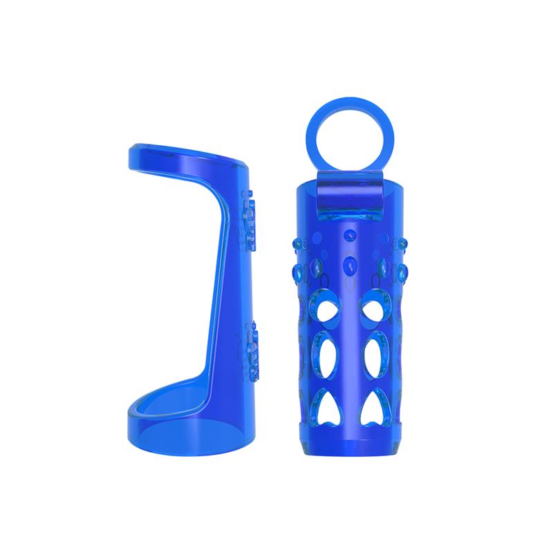 CHISA - VIBRATING PENIS SLEEVE BLUE
