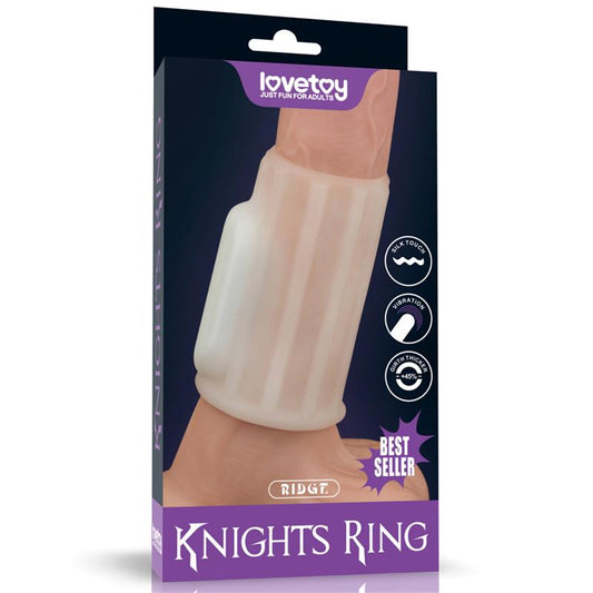 LOVETOY - VIBRATING PENIS SLEEVE RIDGE KNIGHTS