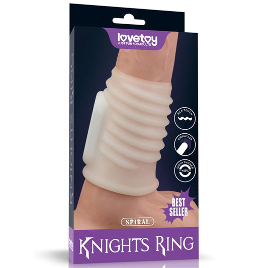 LOVETOY - VIBRATING PENIS SLEEVE SPIRAL KNIGHTS