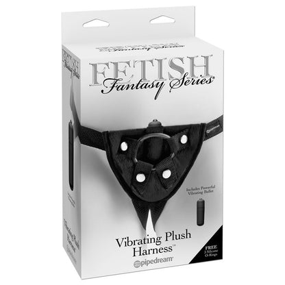 FETISH FANTASY HARNESS - VIBRATING PLUSH HARNESS BLACK