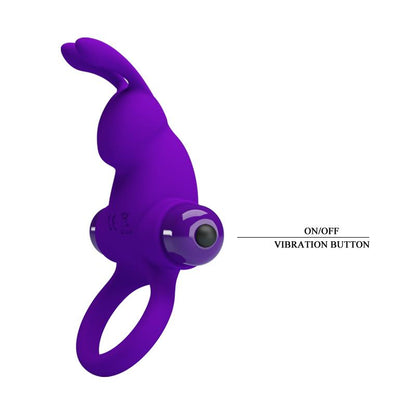 PRETTYLOVE - VIBRATING RABBIT COCK RING