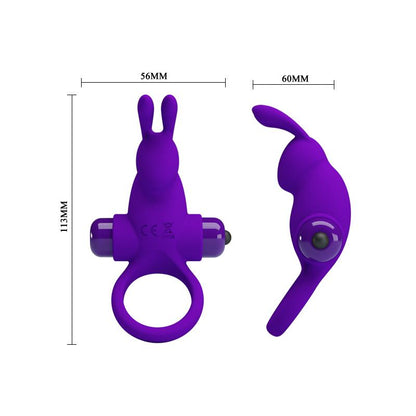 PRETTYLOVE - VIBRATING RABBIT COCK RING