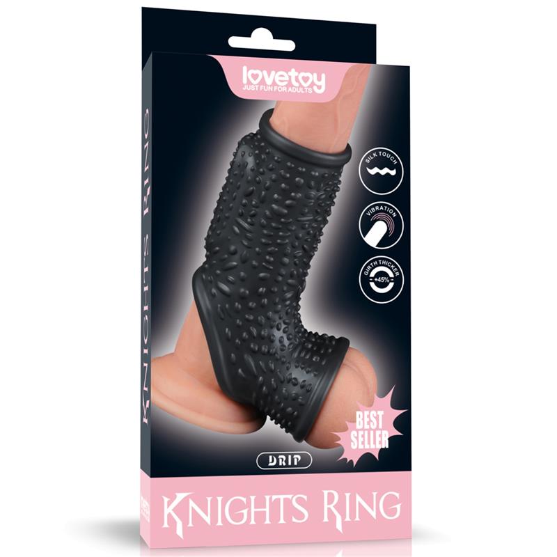 LOVETOY - VIBRATING RING FOR PENIS AND SCROTUM DRIP KNIGHTS