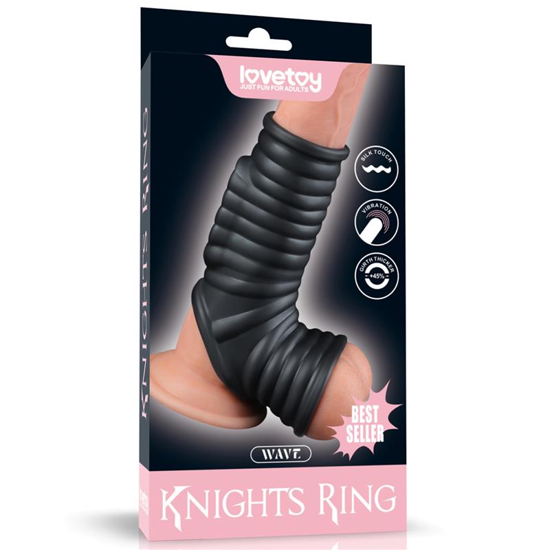 LOVETOY - VIBRATING RING FOR PENIS AND SCROTUM WAVE KNIGHTS