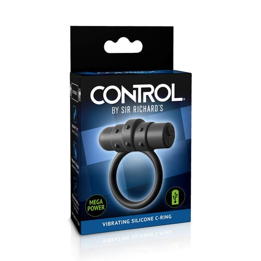 SIR RICHARDS - VIBRATING RING SILICONE RECHARGABLE CONTROL VIBRATING C-RING