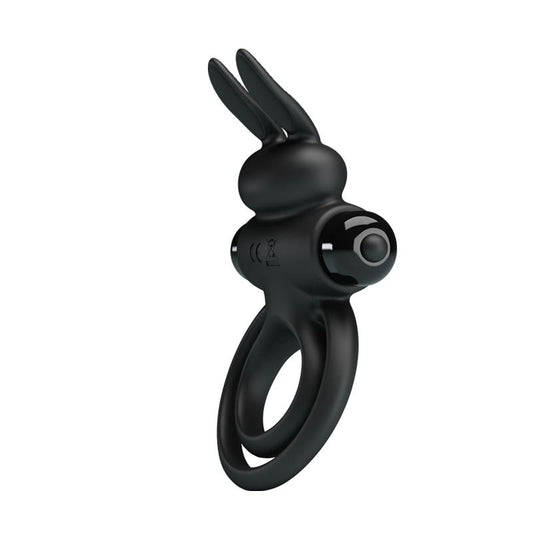 PRETTY LOVE - VIBRATOR III RABBIT RING FOR BLACK PENIS