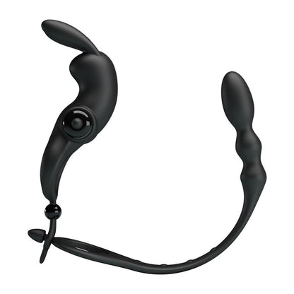 PRETTYLOVE - VIBRATING RING WITH DESMONTABLE ANAL CHAIN