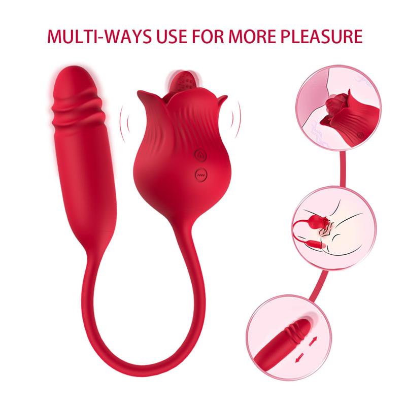 URBAN SKY - VIBRATING ROSE WITH THRUSTING AND LICKING  USB