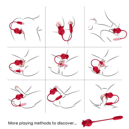 URBAN SKY - VIBRATING ROSE WITH THRUSTING AND LICKING  USB