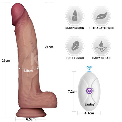 LOVETOY - VIBRATING SLIDING SKIN PRO II SILICONE 10