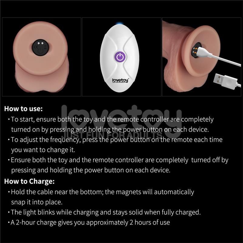 LOVETOY - VIBRATING SLIDING SKIN PRO II SILICONE 10
