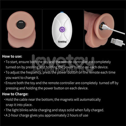 LOVETOY - VIBRATING SLIDING SKIN PRO II SILICONE 10