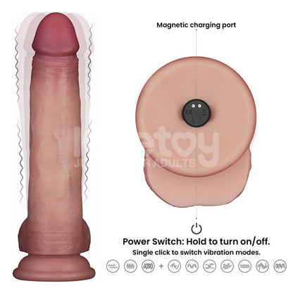 LOVETOY - VIBRATING SLIDING SKIN PRO II SILICONE 8.5