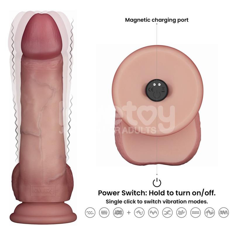 LOVETOY - VIBRATING SLIDING SKIN PRO II SILICONE 8