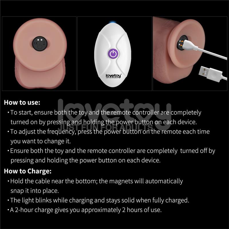 LOVETOY - VIBRATING SLIDING SKIN PRO II SILICONE 8