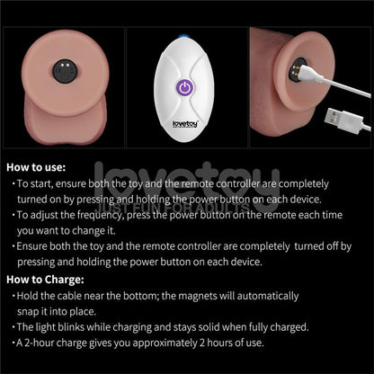 LOVETOY - VIBRATING SLIDING SKIN PRO II SILICONE 8
