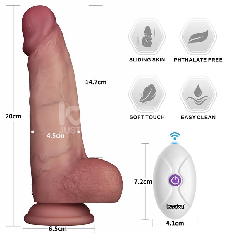 LOVETOY - VIBRATING SLIDING SKIN PRO II SILICONE 8