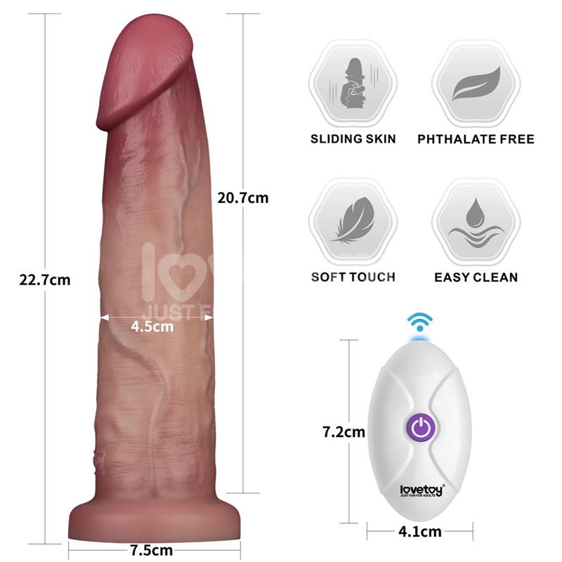 LOVETOY - VIBRATING SLIDING SKIN PRO II SILICONE 9