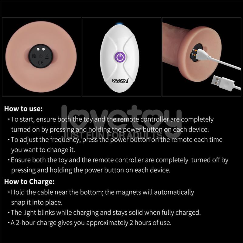 LOVETOY - VIBRATING SLIDING SKIN PRO II SILICONE 9