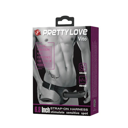 PRETTYLOVE - VIBRATING STRAP ON WITH HOLLOW DILDO VITO
