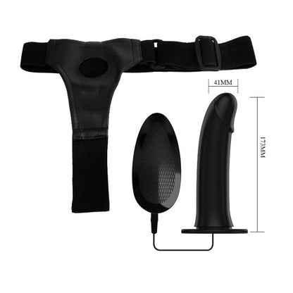 PRETTYLOVE - VIBRATING STRAP ON WITH HOLLOW DILDO VITO