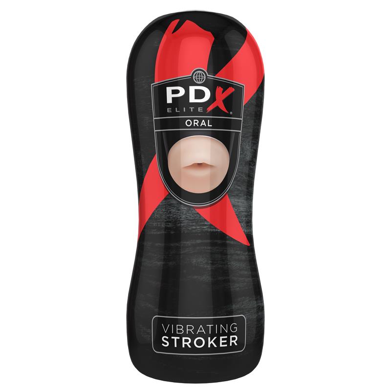 PDX ELITE - VIBRATING STROKER - MOUTH