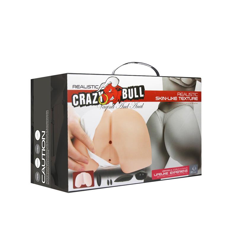 CRAZY BULL - VIBRATING VAGINA AND ASS MASTURBATOR