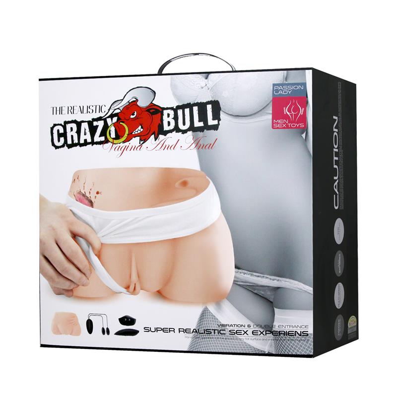 CRAZY BULL - VIBRATING VAGINA AND ASS MASTURBATOR