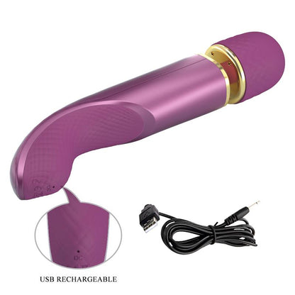 PRETTYLOVE - VIBRATING WAND SILICONA PURPLE