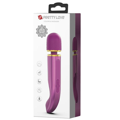 PRETTYLOVE - VIBRATING WAND SILICONA PURPLE