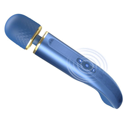 PRETTYLOVE - VIBRATING WAND USB SILICONE BLUE