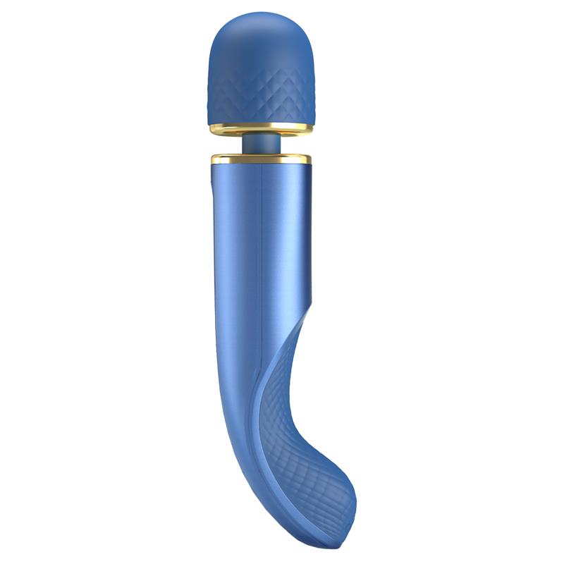 PRETTYLOVE - VIBRATING WAND USB SILICONE BLUE