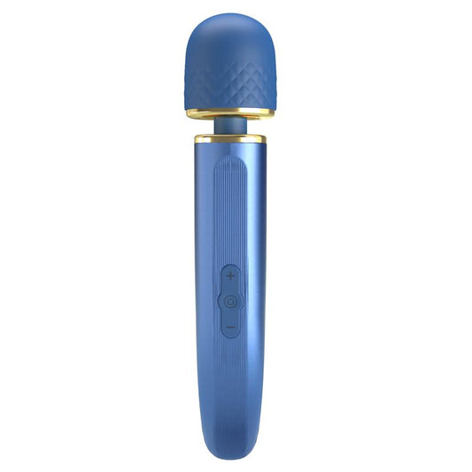 PRETTYLOVE - VIBRATING WAND USB SILICONE BLUE