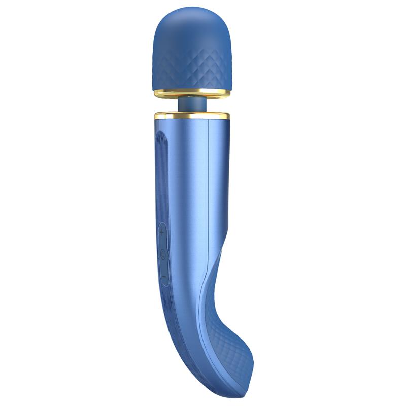 PRETTYLOVE - VIBRATING WAND USB SILICONE BLUE