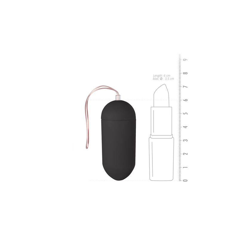 EASYTOYS - VIBRATION EGG REMOTE CONTROL 10 FUNCTIONS BLACK