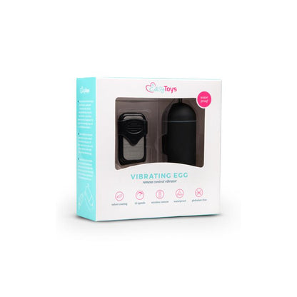 EASYTOYS - VIBRATION EGG REMOTE CONTROL 10 FUNCTIONS BLACK