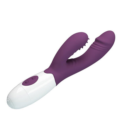 PRETTY LOVE - ANDRE RABBIT VIBRATOR & G-POINT STIMULATOR PURPLE